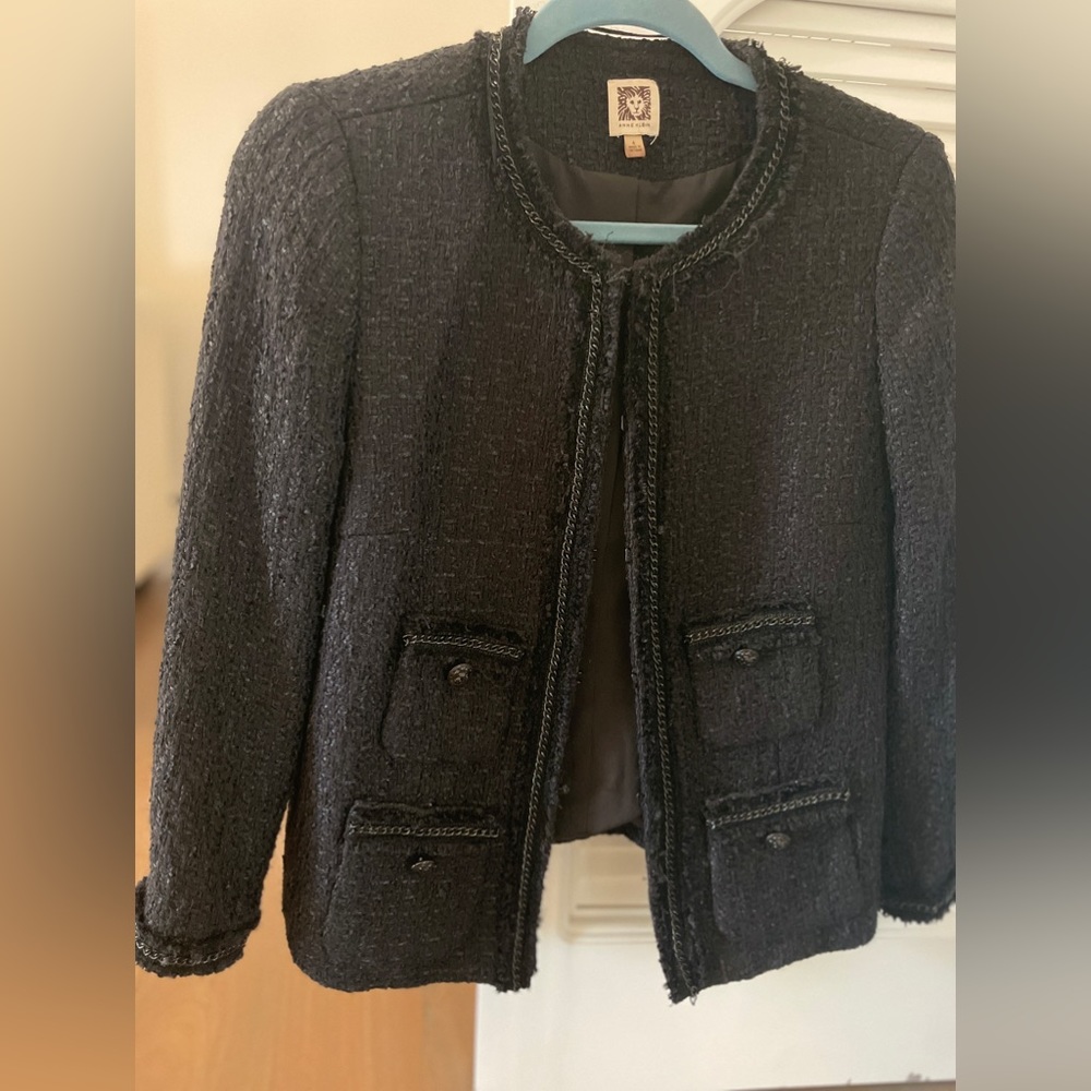 Anne Klein tweed short jacket